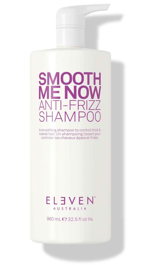 ELEVEN AUSTRALIA Smooth Me Now Anti-Frizz Shampoo for Frizz Control, Smoothing Shampoo for Damaged and Frizzy Hair, Moisturizes & Protects, Enhances Smoothness, Sulfate-Free - 32.5 fl oz