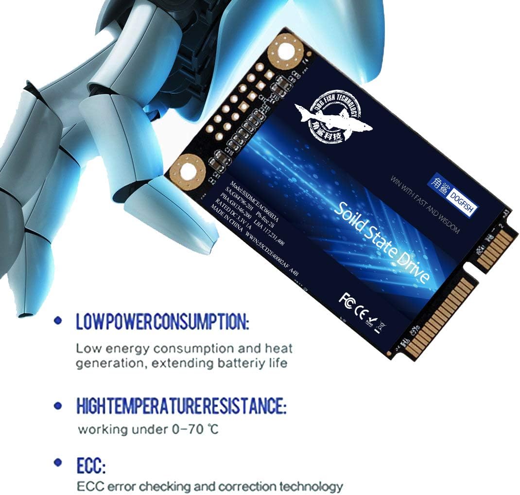 SSD mSATA 250GB Dogfish Internal Solid State Drive High Performance Hard Drive for Desktop Laptop SATAIII 6Gb/s Includes SSD 32GB 60GB 64GB 120GB 128GB 240GB 250GB 480GB 500G 1TB (250GB MSATA)