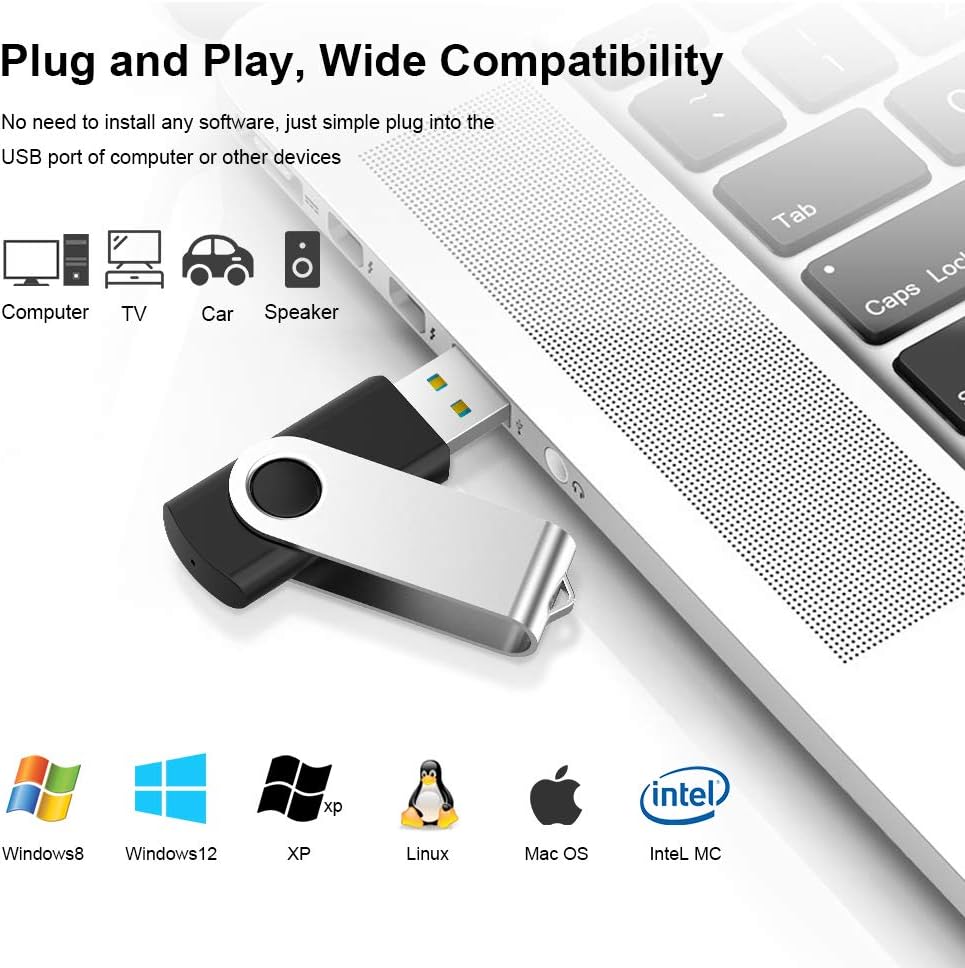 KEXIN Flash Drive 16GB USB 3.0 Flash Drive 16 GB Thumb Drive with LED Indicator 16G USB 3.0