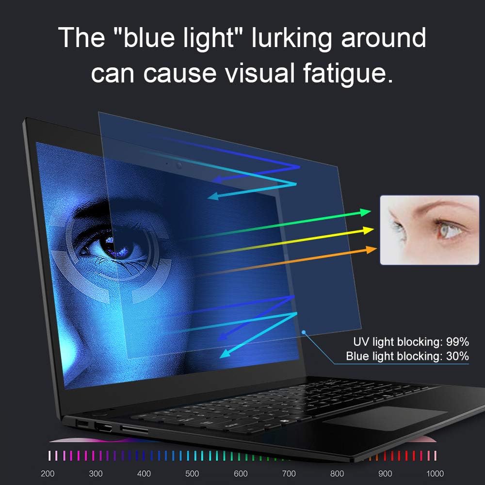 FILMEXT 2 Pack 15.6" Laptop Screen Protector Eye Protection Anti Glare Anti Blue Light Screen Protector Compatible with 15.6” HP/DELL/Asus/Acer/Sony/Samsung/Lenovo/Toshiba/Razer 16:9 Display Laptop"
