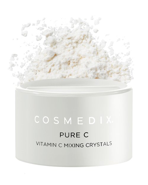 COSMEDIX Pure C Mixing Crystals, Vitamin C Powder for Face - Brightening Facial Skin Care Products for Fine Lines & Uneven Skin Tone - Ultra Fine Mixing Face Powder for Moisturizers & Serums