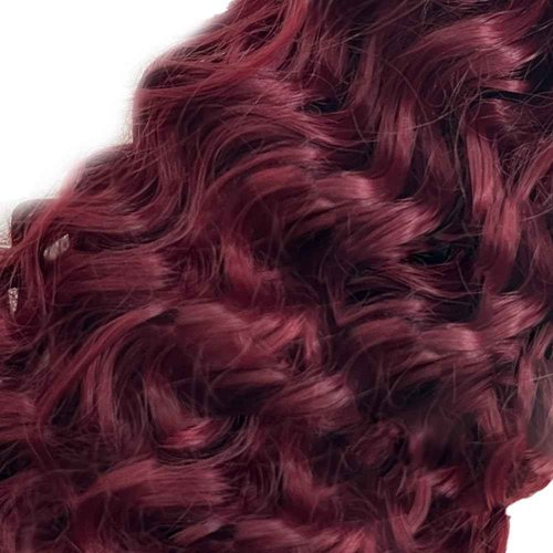 Fabimiya Human Hair Bundles Burgundy 99J Water Wave 22 24 26 Inch Bundles Human Hair 100% Unprocessed Burgundy Soft Sewn In Hair with Double Weft for Black Women