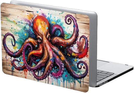 Compatible with MacBook Air 13.3 13.6 Inch Case 2022 2021 2020 2019 Plastic Hard Shell Case Cover,13.3 Pro(A1706/A1708/A1989/A2159/A2289/A2338), Octopus