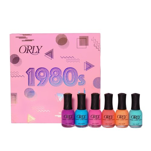 Orly 1980s Collection 6PIX | Limited Edition Boxed Set Of 6 Neon Shades Perfect for Summer|Boxed In Bottles with Original Vintage Logo| Vegan, Cruelty-Free