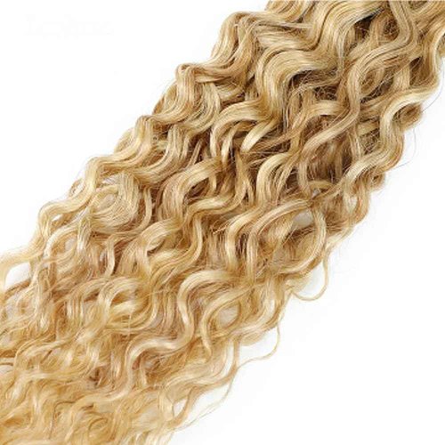 LadrXadr P27/613 Human Hair Bundles - 26, 28, 30 inch Honey Blonde Water Wave Bundles - Grade 8A Remy Blonde Bundle