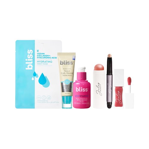 Bliss x Julep Makeup Kit - Hydrating Skincare & Makeup Set - Includes Julep Eyeshadow Stick & Bliss Glow Serum Skincare