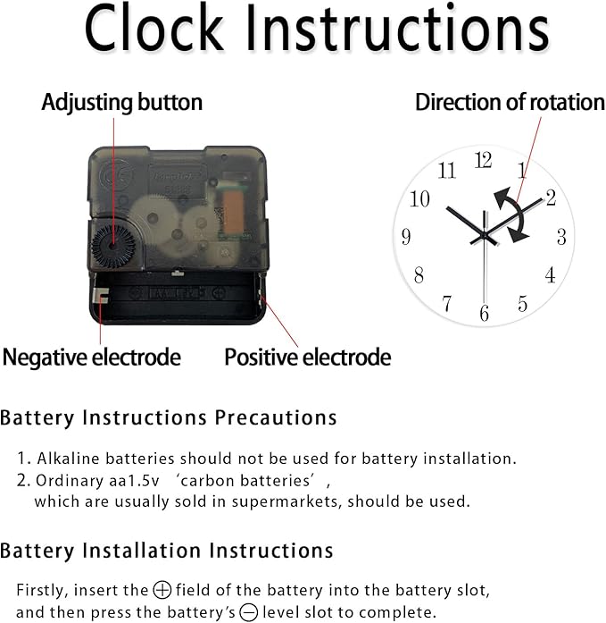 XNM Blue Minimalist Wall Clocks Battery Operated 8 Inch Classic Analog Clock for Living Room Office Bedroom Decor Modern Small Wall Clock Silent Non Ticking