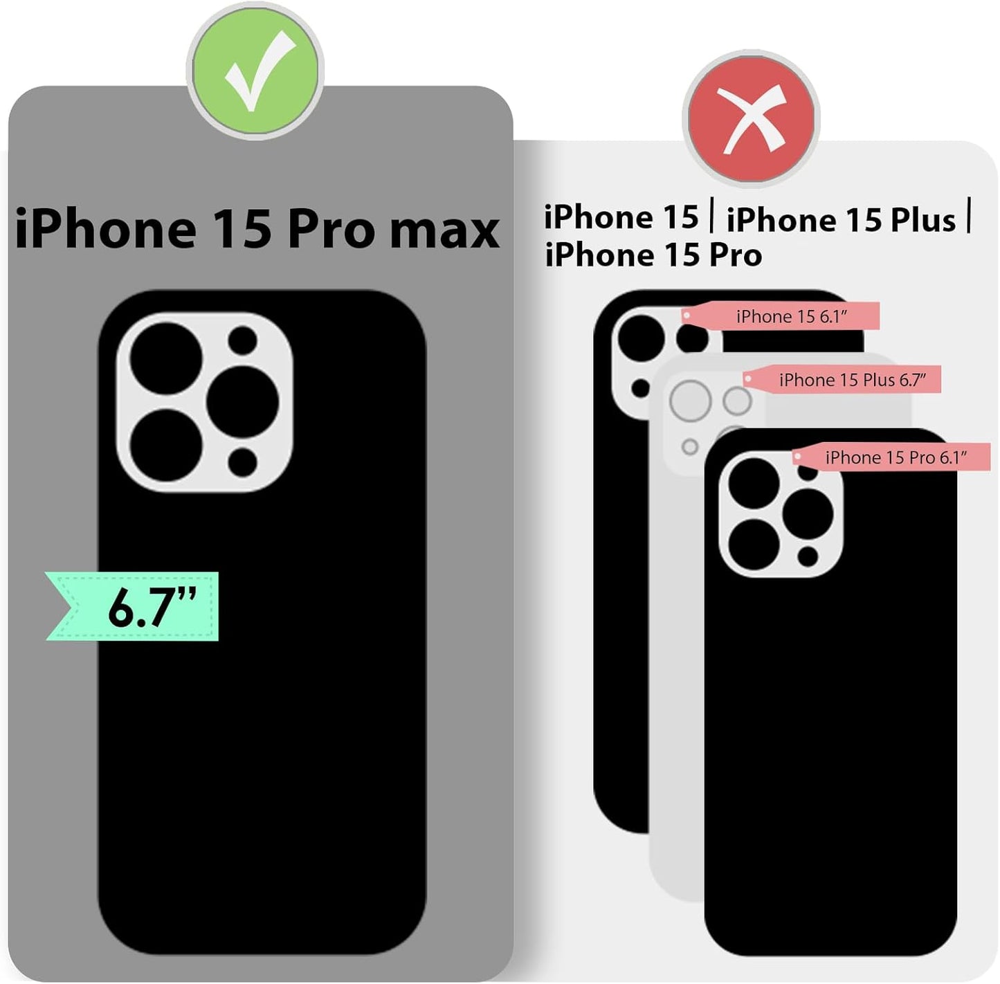 ZVE Wallet Case iPhone 15 Pro Max, Phone Case with Card Holder Wrist Strap, RFID Blocking Zipper Leather Gift Cover for Women for iPhone 15 Pro Max, 6.7"(2023) - Rose Gold"