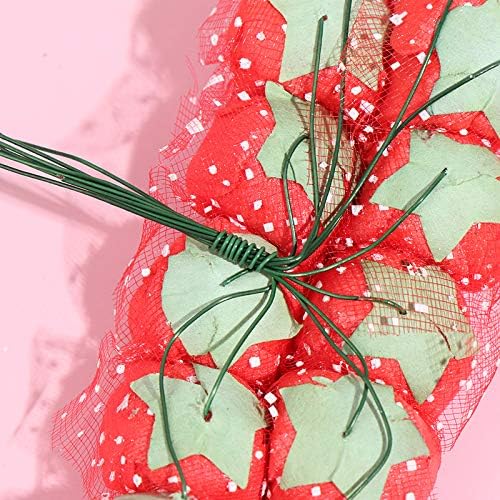 Foam Rose Fake Flowers for Crafts 144 pcs 2 cm Mini Wreaths Artificial Flower Bouquet Multicolor Rose Flower Wedding Scrapbooking Decoration Rose Fake Flower(Red)