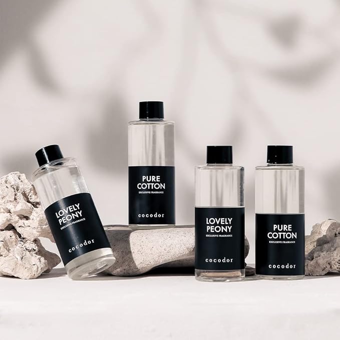 COCODOR Reed Diffuser Oil Refill/White Jasmine/6.7oz(200ml)/1 Pack/Aroma Therapy, Home Fragrance, Scented Oils, Oils for Reed Diffuser