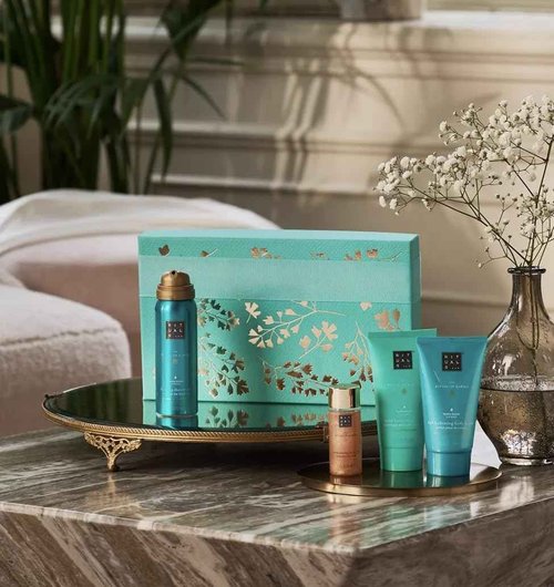 RITUALS Karma Giftset Body Cream 2.36 oz, Body Oil 1 oz, Foaming Shower Gel 1.7 oz, Cooling Shower Gel 1.7 oz