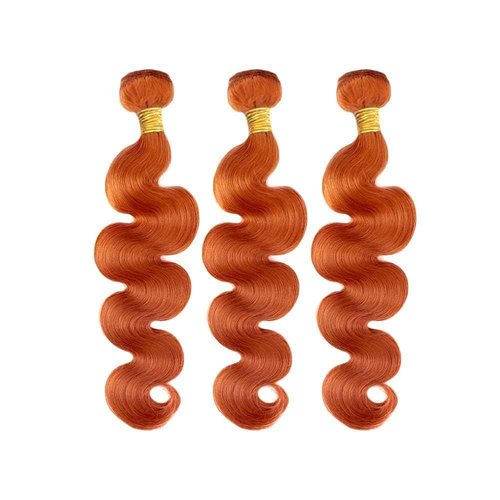 Wahairse Human Hair Bundles Body Wave 350# Color Human Hair Unprocessed Brazilian Virgin 3 Bundles Quick Weave Human Hair Extensions (350# Body Wave,24 26 28)