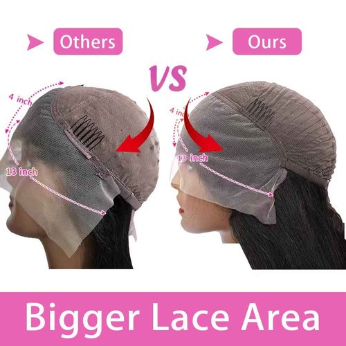 Curly Lace Front Wig Human Hair 13x4 Deep Wave Frontal Wigs for Women Wet and Wavy 250% Density HD Lace Front Wigs Human Hair Pre Plucked with Baby Hair Natural Hairline(20inch, 13x4 deep wave wig)