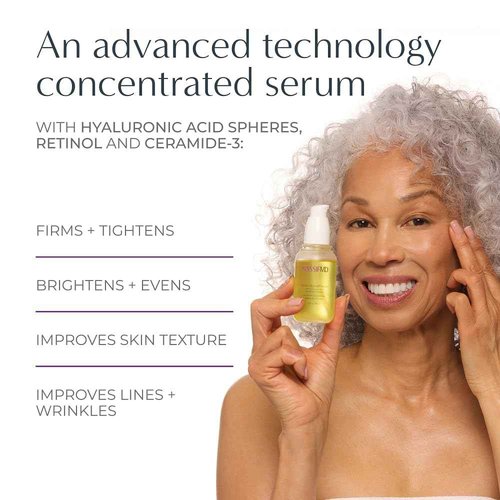 NassifMD Detox Pads & Hydro Screen Serum Bundle, Exfoliate & Hydrate, Glycolic Acid Pads & Retinol Serum, Face Exfoliating Pads & Ceramide Serum