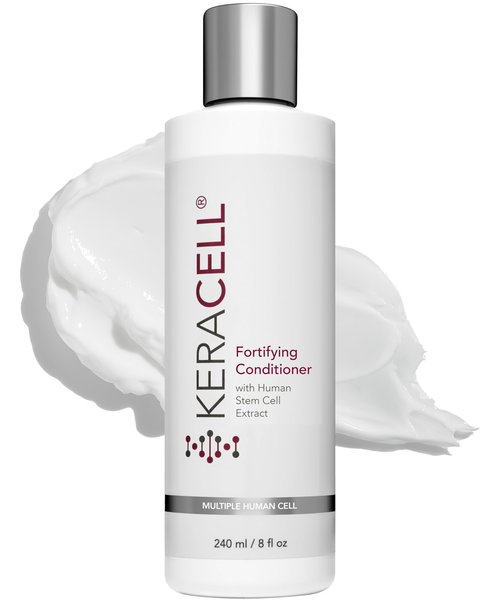 Keracell Fortifying Conditioner - Deep Conditioner for Women & Men with Human Stem Cell Extract - Strengthens, Detangles & Adds Shine for Thinning or Fine Hair - Safe for Color-Treated Hair - 8 oz