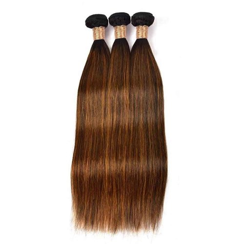 Condescension Human Hair Bundles 26 28 30 Inch Chocolate Brown P4/30 Straight Bundles Human Hair 100% Unprocessed Soft Sewn In Hair with Double Weft for Black Women