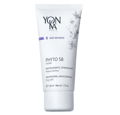 Yonka Phyto 58 PS Night Cream | Anti-Aging Vitamin E Face Moisturizer for Dry Skin | Anti-Wrinkle Night Treatment to Reduce Pores and Revitalize Skin | 1.73 oz