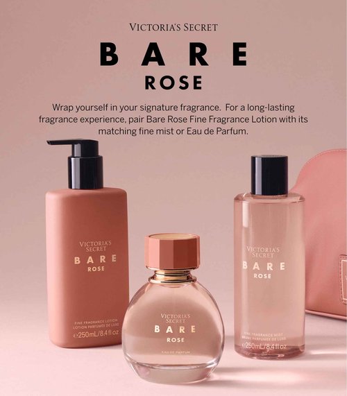 Victoria's Secret Bare Eau de Parfum, Rose - 3.4 fl oz