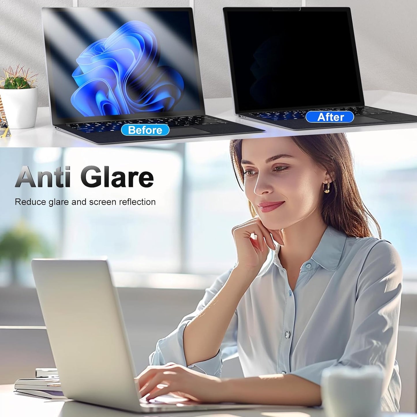 FILMEXT Privacy Screen for Microsoft Surface Laptop 15 inch 7th Model 2037/2108, Removable Anti-Spy Filter Anti-Glare (for Surface Laptop 7th 15" Privacy Screen Protector 2024)"