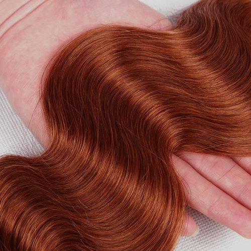 Giginger Bundles Human Hair 18 20 22 Inch Reddish Brown Body Wave Bundles Color 33 Human Hair Body Wave Unprocessed Quick Weave Soft Sewn In Hair Extensions for Black Women
