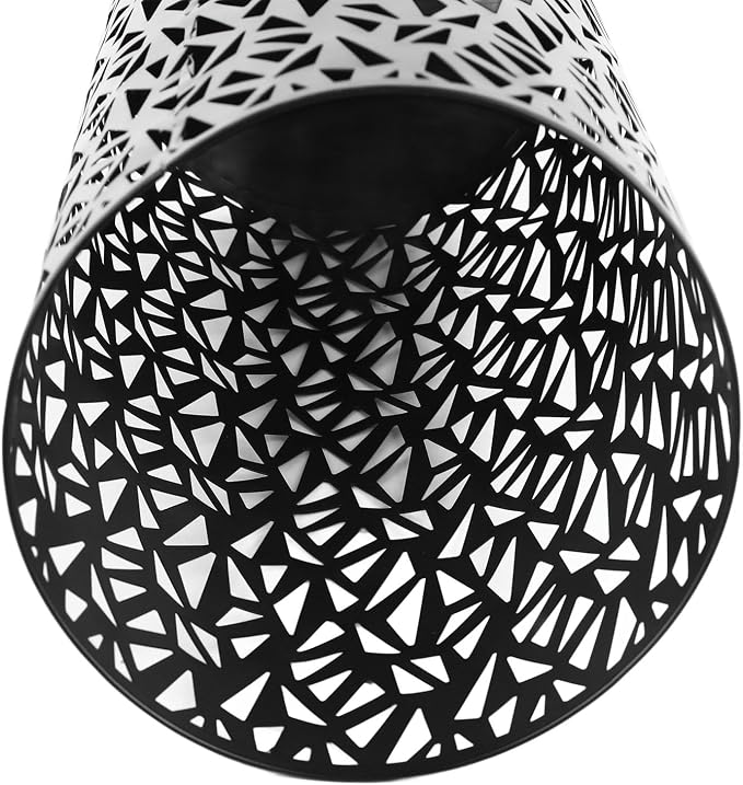 Umbrella Stand Rack for Entryway, Metal Hollowed Freestanding Umbrella Holder, Rain Collection Umbrella Organizer Bin for Can Walking Stick, Home Office Decor, Large