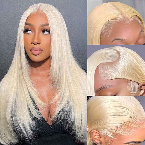 NICILK 613 13x6 Lace Front Wig Human Hair 20 Inch 200 Density Straight Lace Frontal Wig Pre Plucked With Baby Hair