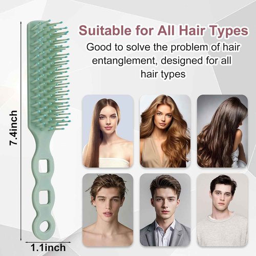 Gisdo Bulk Hair Brushes for Homeless, 200 Pieces Hair Brush Bulk for Curly Wavy Hair Blow Drying Styling Detangling Suitable for Shelter, Hotel(Colorful)