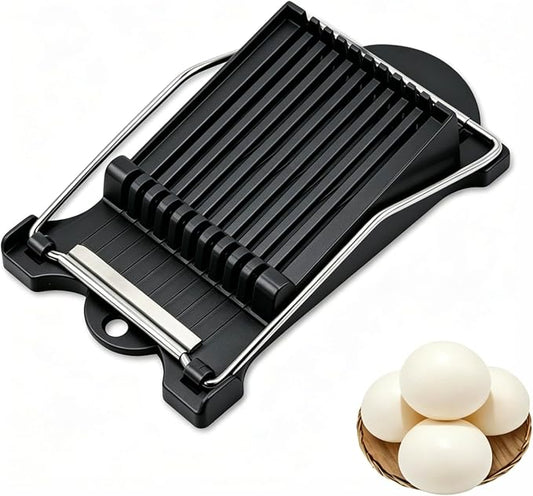 FENGCHEN Luncheon Meat Slicer, Spam Cutter with 10 Stainless Steel Wires, Slice Tool for Boiled Eggs, Banana, Avocado, Black