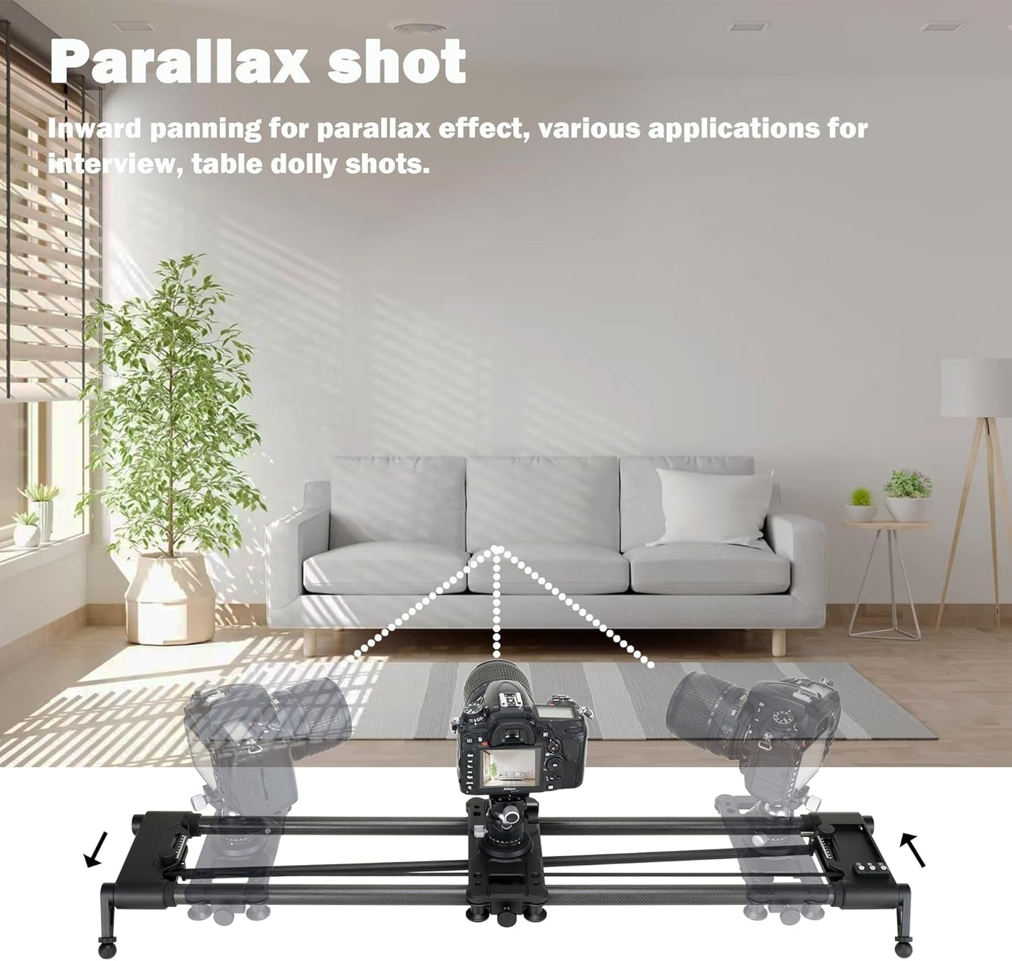 Konova New G1 Wireless Motorized Integrated Carbon Slider for Video, Time Lapse, Stop Motion, Parallax Panormaic Shooting (100cm (39.4"))