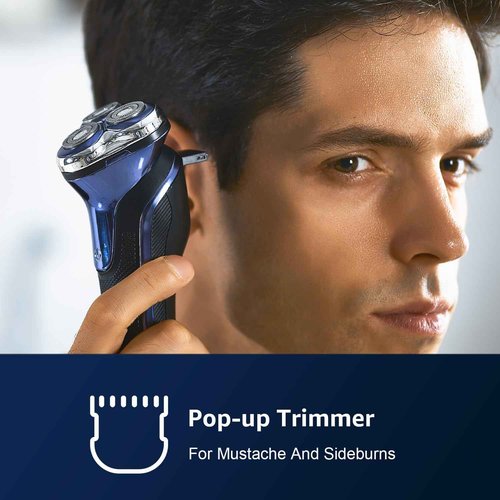 GDKLXL Rechargeable Electric Razor for Men: IPX6 Waterproof Shaver - 1.5H Fast Charge, 4D Flex Precision Blades with Pop-Up Trimmer - Gentle on Sensitive Skin, Perfect for Travel