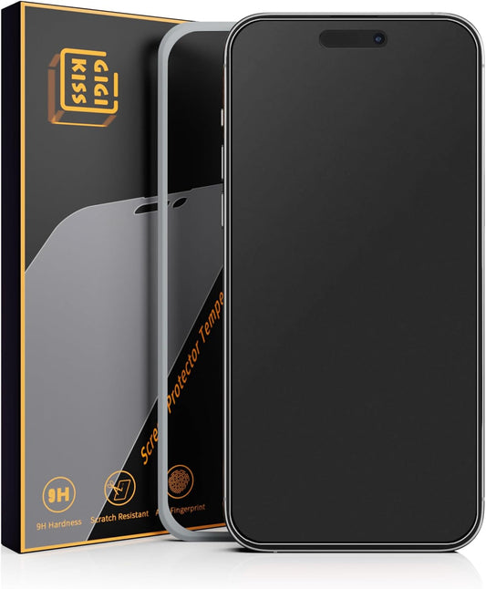 2 Pack for iPhone 16/iPhone 15 Matte Screen Protector 6.1 inch, Anti Fingerprint Anti Glare Screen Protector Tempered Glass Easy Installation