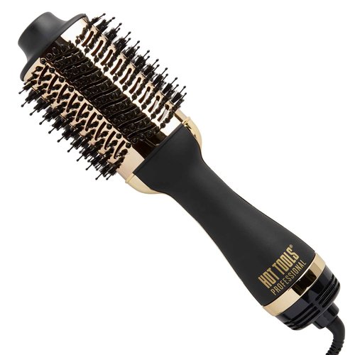 Hot Tools Professional Rainbow Turbo Ceramic Hair Dryer | 1875W Powerful and Quiet Blowouts & 24K Gold One-Step Hair Dryer and Volumizer | Style and Dry, Professional Blowout with Ease