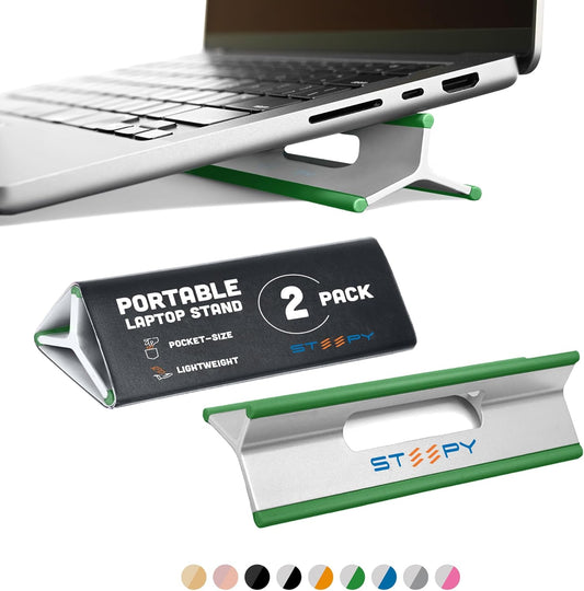 Steepy Adjustable Laptop Stand - 3 Height Computer Stand - Laptop Desk Riser