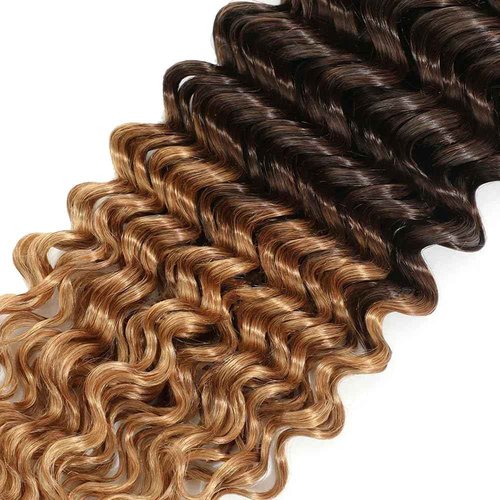 4/27 Human Hair Bundles Black and Blonde Human Hair Extensions 3 Tone Mixed 1B/4/27 Color Brazilian Virgin Hair 3 Bundles 28 30 32 Inch