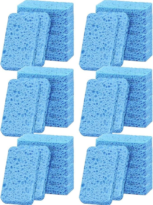 36 - Pack Non-Scratch Scrub Sponges - Sponges for Dishes and Washing Dishes, Cleaning Sponges for Kitchen Home and More（Blue）