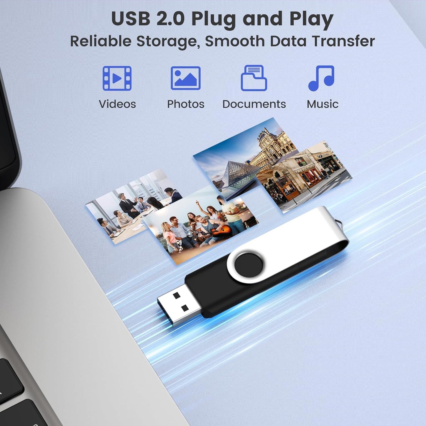 Customizable 2GB Flash Drive 10 Pack, ABLAZE Dual USB 2.0+ Type C Thumb Drives with Logo Personalized USB Memory Sticks (Mixed Colors)