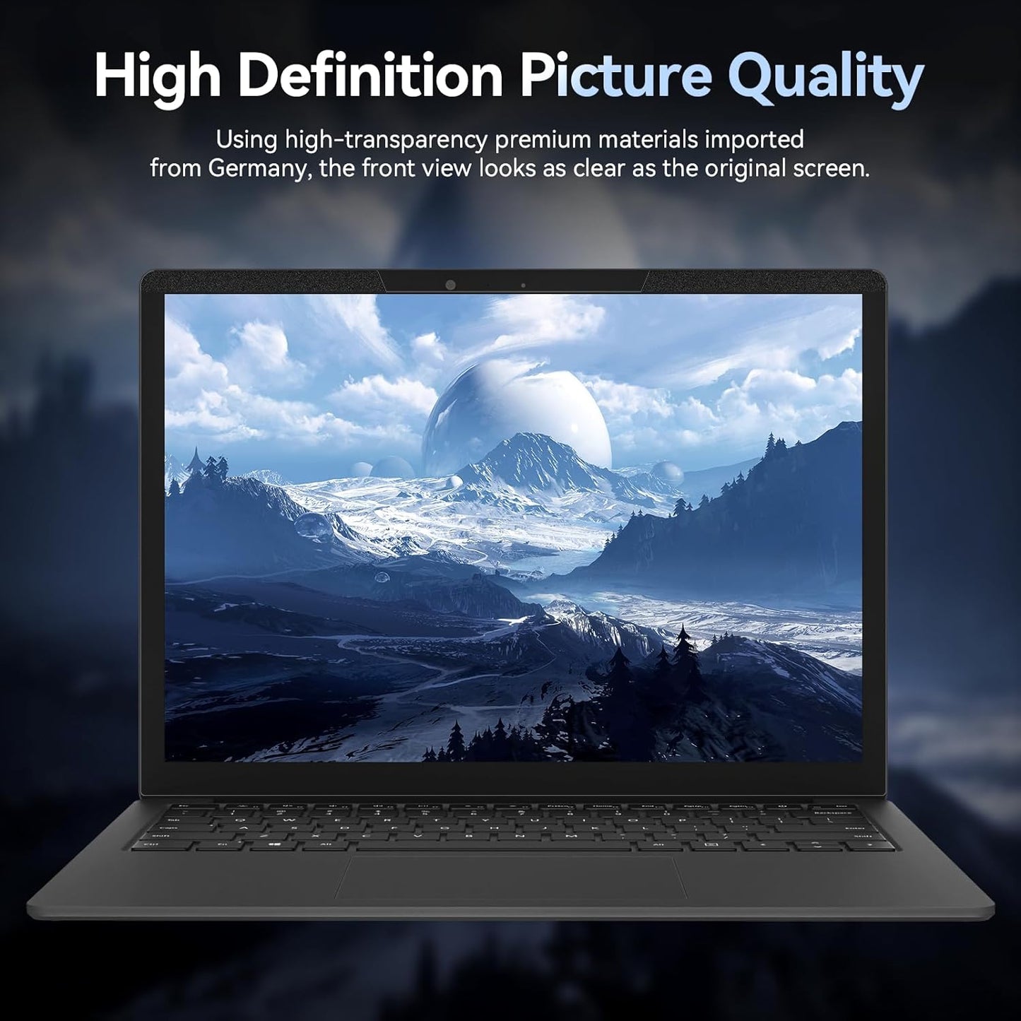 Magnetic 16 Inch Laptop Privacy Screen for 16:9 Computer Monitor, Removable Anti Glare Blue Light Filter Protector, 16 in Privacy Shield Compatible with Lenovo Hp Dell Acer Asus Thinkpad Envy Xps