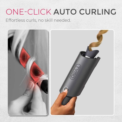 TYMO High Speed Compact Hair Dryer Brush + TYMO Automatic Curling Iron