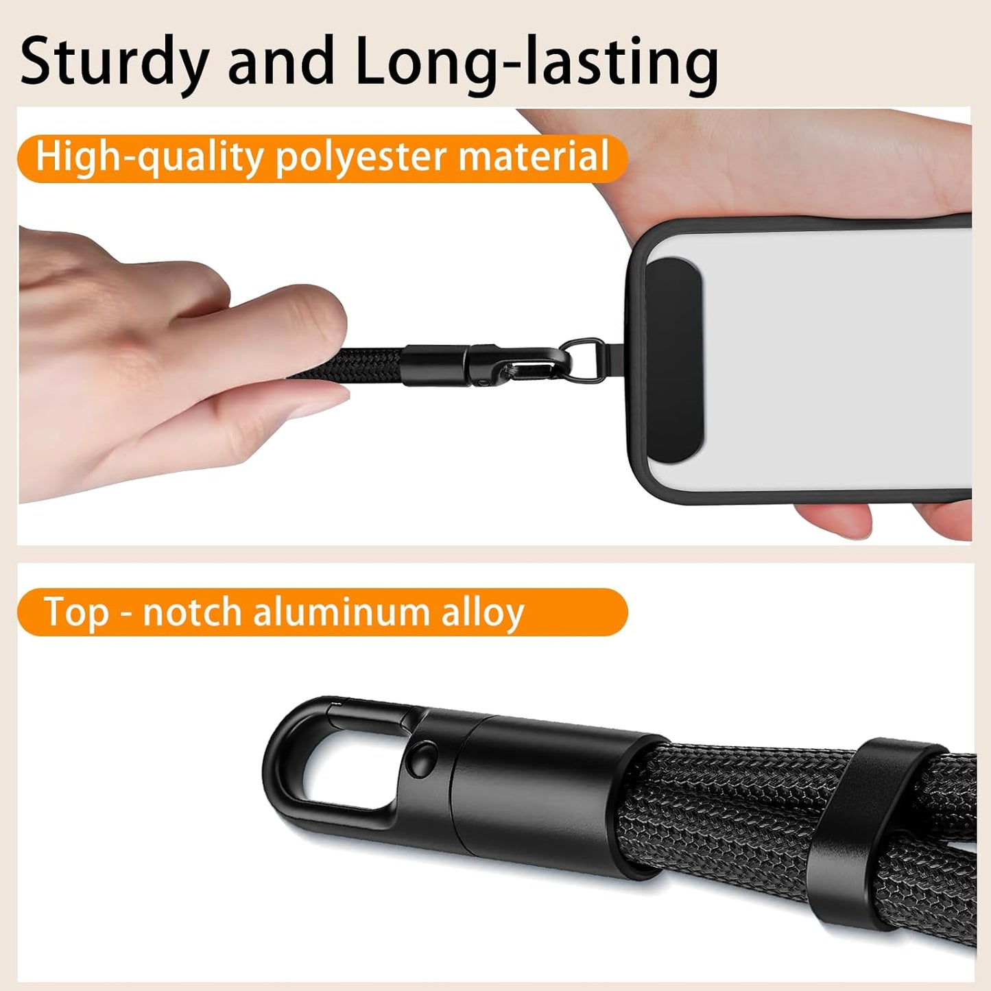 Phones Strap Lanyard, Phone Camera Wrist Strap Wrist Lanyard for iPhone Case Camera, Anti Theft Lanyard with 360° Rotating Hook, Chain Wristlet for Travel