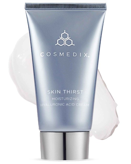 COSMEDIX Skin Thirst Hyaluronic Acid Moisturizer Face Cream - Hydrating Face Lotion & Make Up Primer for Pores, Wrinkles & Fine Lines - Daily Facial Skin Care for Softer, Smoother & Vibrant Skin