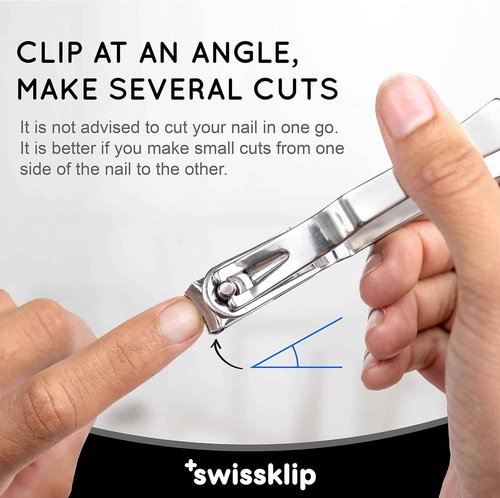 Swissklip Nail Care Bundle I Heavy Duty Toenail Clippers for Seniors Thick Toenails I Medi-Care Toenail Stick I Natural Solution for Healthy Nails I 360 Nail Clipper