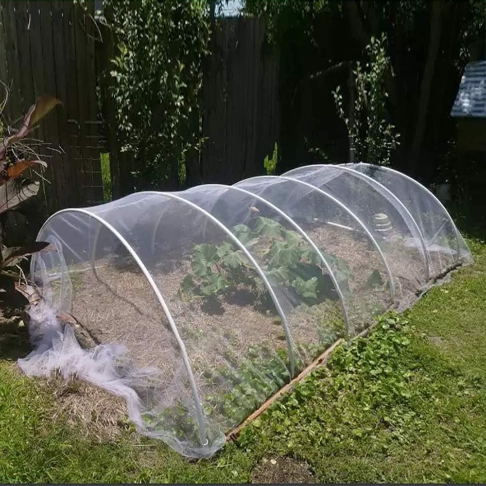 Agfabric Garden Netting 6.5'x15' Insect Pest Barrier Bird Netting for Garden Protection,Row Cover Mesh Netting for Vegetables Fruit Trees and Plants,White
