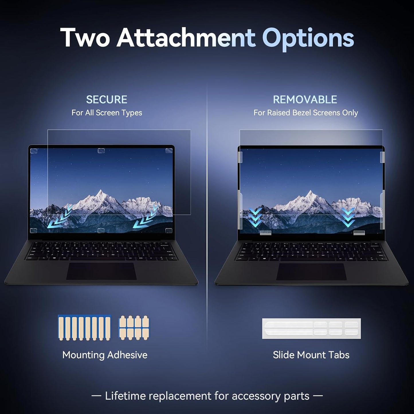 Laptop Privacy Screen 15.6 Inch Compatible with HP/Dell/Acer/Samsung/Asus/Lenovo/Toshiba,16:9 Aspect Removable Anti Glare Blue Light Filter Protector, 15.6 in Laptop Privacy Screen Shield