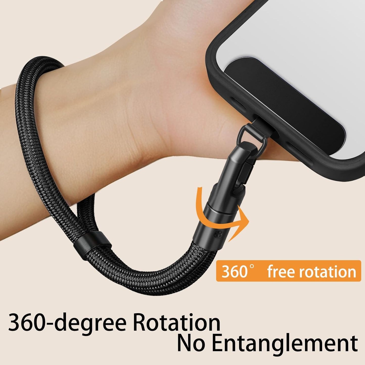 Wrist Lanyard, Phone Camera Wrist Strap for Camera iPhone Case Camera, Anti Theft Strap Lanyard with 360° Rotating Hook, Phone Wristlet Charm for Travel