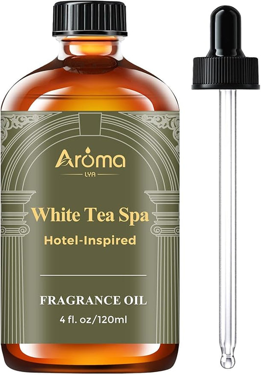 White Tea Spa Fragrance Oil for Ultrasonic and Waterless Diffusers | Luxury White Tea Hotel Scent
