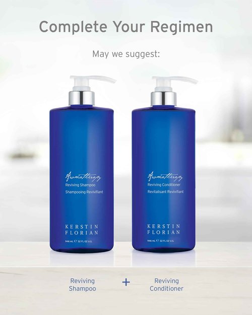 Kerstin Florian Reviving Shampoo | Moisturize & Boost Shine | Aloe and Wheat Protein Detangle & Hydrate Dull Hair | All Hair Types (32 fl oz)