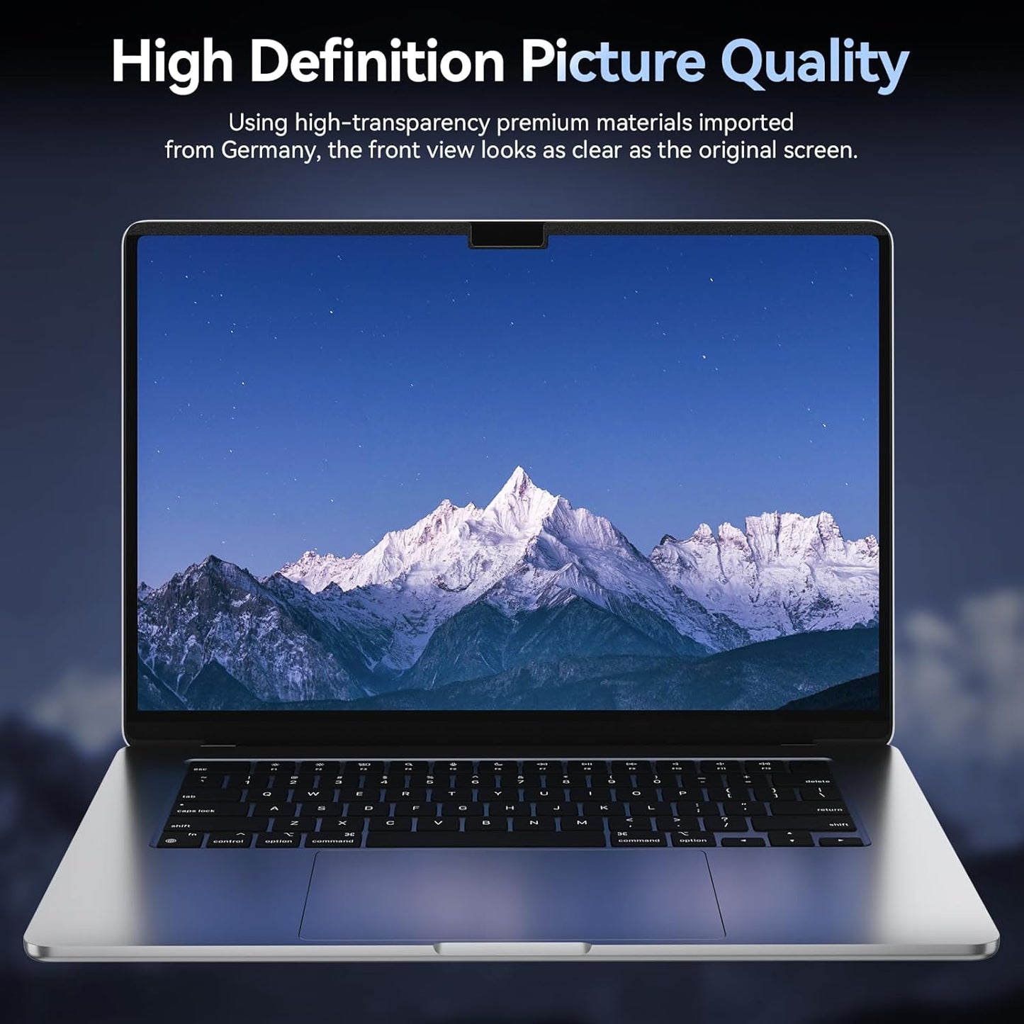 Magnetic Privacy Screen Protector Compatible with MacBook Air 15 Inch (2023 Release), Removable Anti Spy Blue Light Glare Shield Film Laptop Privacy Filter for Apple Mac Air 15.3" M2 (A2941)"