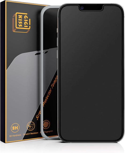 2 Pack Matte Screen Protector for iPhone 13/13 Pro/14-6.1 Inch, Anti-Fingerprint & Anti-Glare Screen Protector Tempered Glass Easy Installation
