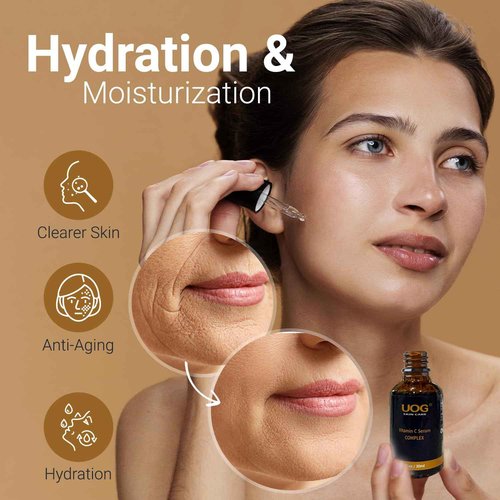 UOG (United One) Super Vitamin C Face Serum - Anti-Aging, Hydrating & Firming Formula, Lifts & Firms Face, Neck, Jawline, Reduces Dark Spots, Fine Lines, Wrinkles,1 Fl Oz- Pack of 2