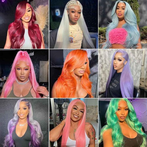LETMIEO 613 Lace Front Wig Human Hair 13x6 HD Transparent Blonde Lace Front Wigs Human Hair Pre Plucked 613 HD Lace Frontal Wig 180% Density Straight Lace Frontal Wigs 24 Inch